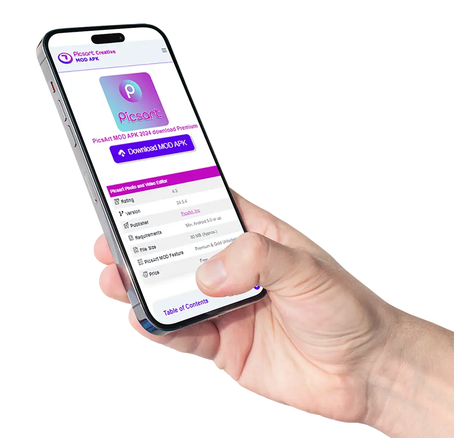 Picsart MOD APK iphone